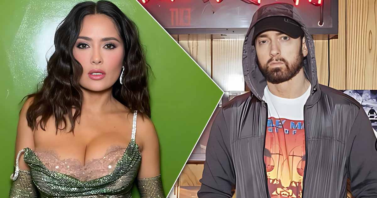 When Salma Hayek Spat Water On Her Hero Eminem Leaving Herself Humiliated