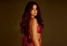 Disha Patani Once Slipped Into A Falguni and Shane Peacock Embellished Sheer High-Slit Gown Flaunting Her Busty Assets & Toned Legs Looking Like A Living Chandelier
