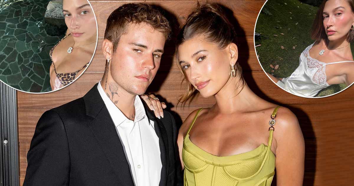 Hailey Bieber Turns Teases In A Butt Cheek Showing White Lace Slip Dress, Flaunts Her Curves In An Itsy-Bitsy Leopard Print Bikini & More – Check It Out!