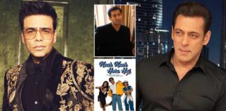 Karan Johar Recalls Crying & Begging Salman Khan To Wear Suit Instead Of Torn Jeans, Black T-Shirt In Kuch Kuch Hota Hai Song SaajanJi Ghar Aaye, Leaving Shah Rukh Khan Embarrassed! Karan Johar Once Cried & Begged In Front Of Salman Khan As He Wanted To Wear Torn Jeans In Famous Kuch Kuch Hota Hai Song SaajanJi Ghar Aaye To Make It A Trend
