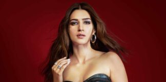 Kriti Sanon Slips Into An All Black Leather Maxi Dress With Asymmetric Slit Leaving Us Surprised By Her Fashion Faux Pas Choice!
