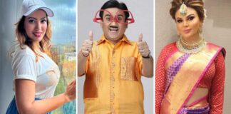 Rakhi Sawant, ‘Babita’ Munmun Dutta Turn Golden Girls & Show Of Their Curves While Playing A Trumpet, Morphed Image Has Netizens Asking, “Ye Beech Mein Kamal Hassan Hai Kya”