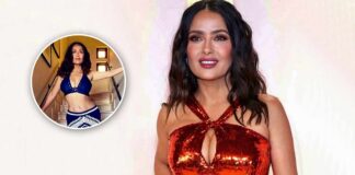Salma Hayek Seduces The Internet With Her Tiny Waist In A Skimpy Bralette & Body-Hugging Skirt