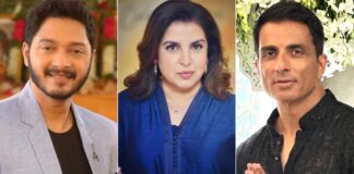 Sonu Sood, Farah Khan, Shreyas Talpade visit Lalbaugcha Raja