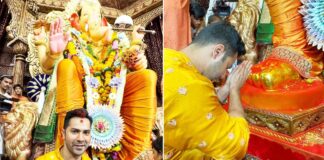 Varun Dhawan seeks blessings at Lalbaugcha Raja, fans call him 'sanskari ladka'