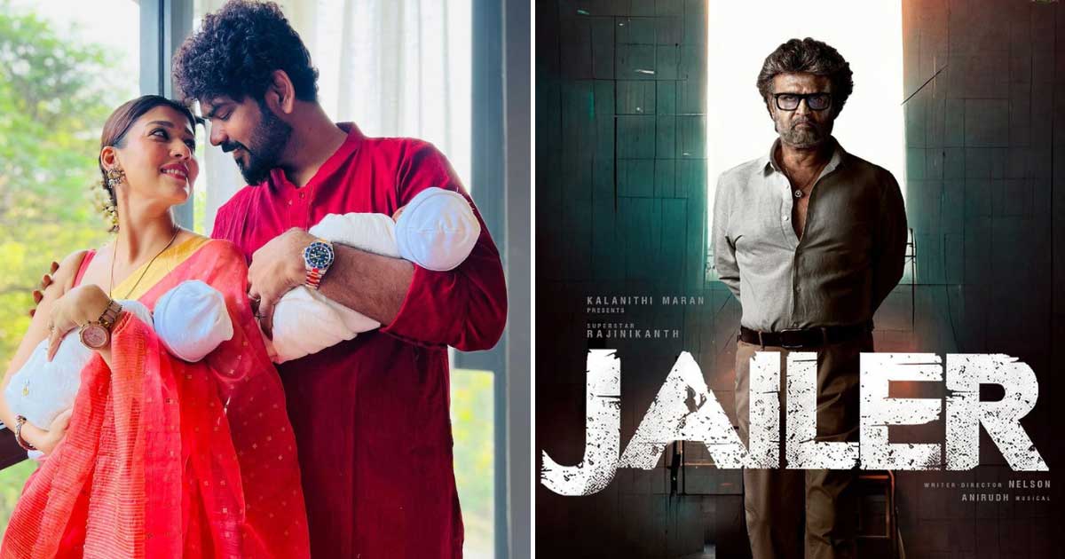 Nayanthara & Husband Vignesh Shivan Dedicate Rajinikanth Starrer ‘Jailer’ Track ‘Rathamaarey’ To Twins Uyir & Ulag - Take A Look