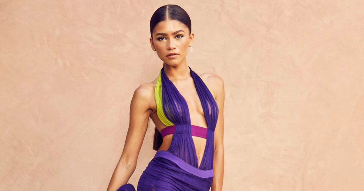 Zendaya Once Stunned Ditched Pants Wearing A Ruffled Blazer With Bikini Bottom Flaunting Her S*xy Legs - Take A Look!