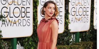Amber Heard Slayes Her Way In A Risque Sequinned Black Mini-Dress - Check Out The Midriff-Baring Look!