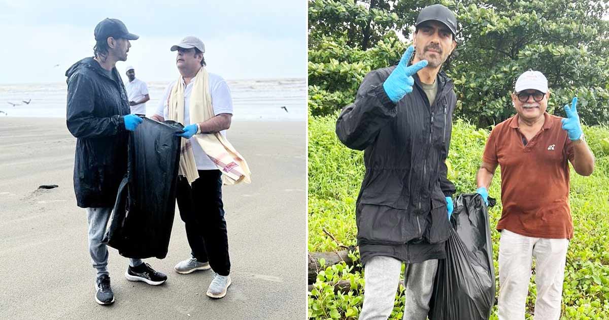 Arjun Rampal cleans Miramar Beach in Goa: ‘Leave a clean planet for future generations’