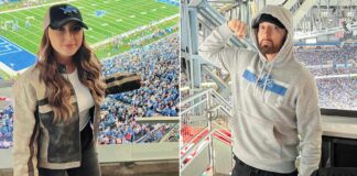 Eminem makes rare public appearance with daughter Hailie at football game