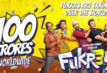 Fukrey 3 Box Office Worldwide: Hits A Century With 100 Crore Gross Collection, Comedy Threequel Continues To Tickle Bones Fukras are taking over the world! Excel Entertainment's Fukrey 3 collects 100 Cr. Gross worldwide