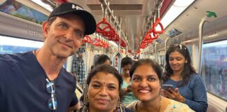 Hrithik Roshan takes metro ride for 'action shoot', clicks selfies with fans