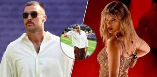 Travis Kelce’s Pants Resemble Taylor Swift’s Curtains