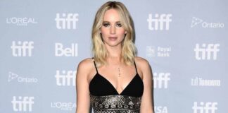 Jennifer Lawrence Looked Ethereal In This Cob-Web Styled Versace Gown