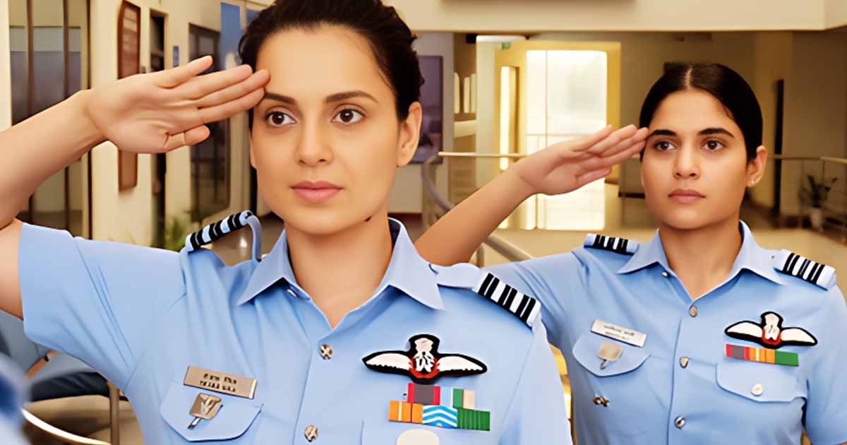 Kangana Ranaut went for India vs Afghanistan cricket pre-match in IAF uniform ahead of Tejas release