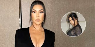 Kourtney Kardashian Gets Slammed As Eagle-Eyed Redditors Spot A Dirty Headboard In Photos Of Her Posing In A Black Mesh Dress