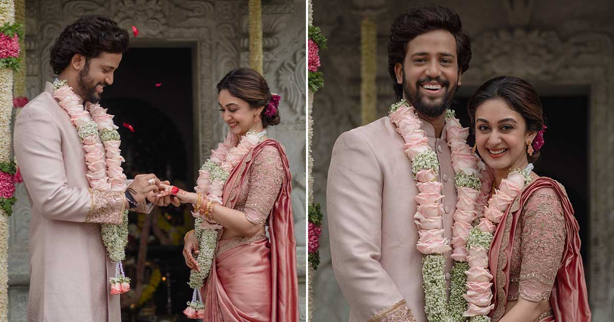 Leo Star Arjun Sarja's Daughter Aishwarya Arjun Gets Engaged To Umapathy Ramaiah - See Pics