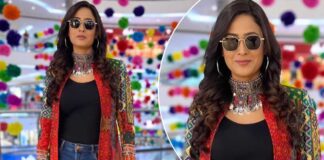 Shweta Tiwari’s Colorful Indo-Western Ensemble Screams’ Slay Queen’ & Is Perfect For A Last Minute Put Together Dandiya Night Ensemble