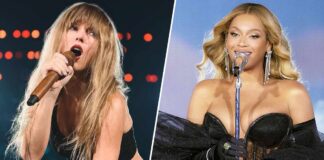 Taylor Swift Calls Beyonce Attending The Eras Tour Film Premiere “An Actual Fairytale,” Shares A Fun Boomerang Of The Duo Enjoying Popcorn