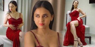 Tejasswi Prakash Once Captivated The Internet By Flaunting Her Busty Assets & Toned Legs In A Sensual Low-Cut Red Gown - Doesn’t She Look As Spicy As A Hot Chilly!