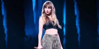 This Painting Of Taylor Swift Slaying In A Sheer Lace Gown Complete With A Lush Shawl Is Something We Could Only Imagine In Our ‘Wildest Dreams’