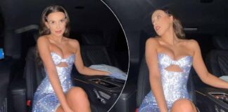 When Stranger Things' Millie Bobby Brown Rocked A Sensually Cut-Out Sparkly Revealing Dress Entering Her 18th Birthday In ‘Style' - Take A Look