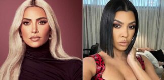 Kim Kardashian Leaving A Stain On Wall With Her Body Makeup While Slapping Kourtney In A Viral Clip Has Got Netizens Trolling