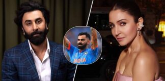 Ranbir Kapoor Stares At Anushka Sharma As She Blows Flying Kisses To Virat Kohli At India VS New Zealand World Cup Match - See Viral Pic
