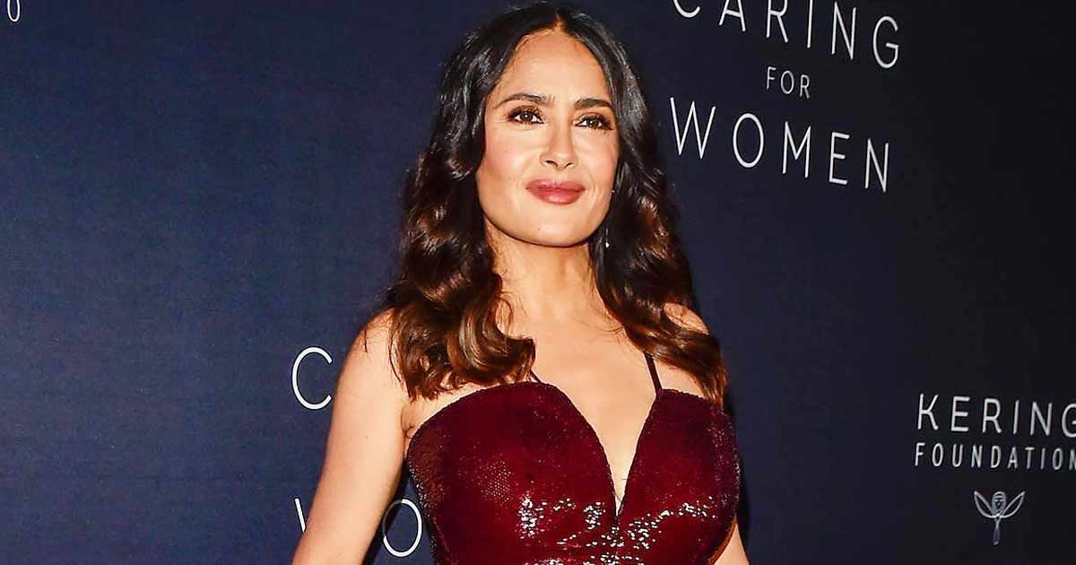 Salma Hayek In A Sheer Net Top In This Throwback Pic To Inspire You For Your Next Date Night