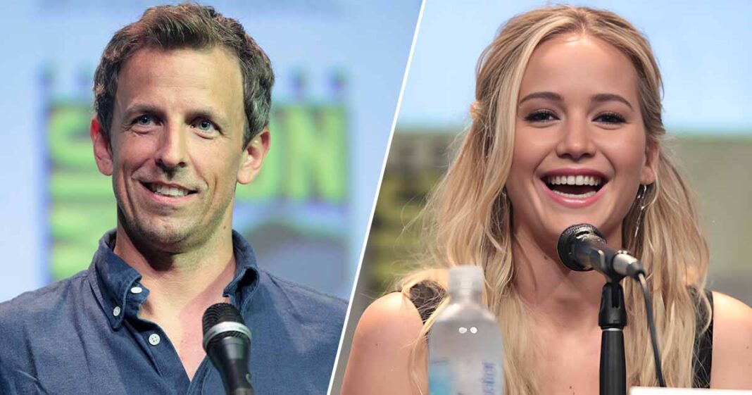 Seth Meyers Reveals Wife's Reaction To Jennifer Lawrence's Confession ...