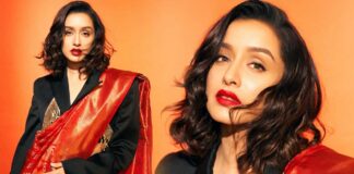 Shraddha Kapoor Serves 'Modern Bride' Vibes As She Pairs Her Banarasi Saree With A Cropped Coat, Ladies Take A Note To Give A Twist To Your Karwa Chauth Look!