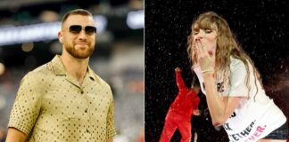 Taylor Swift Shares A Passionate Hot Kiss With Boyfriend Travis Kelce After Singing 'Karma Is The Guy On The Chiefs' & 'End Game' Making Swifties Go "Best Believe She’s Still Bejeweled"