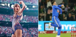 Taylor Swift As Left Arm Spinner Bowls Netizens Out: "She Copied Kuldeep Yadav"