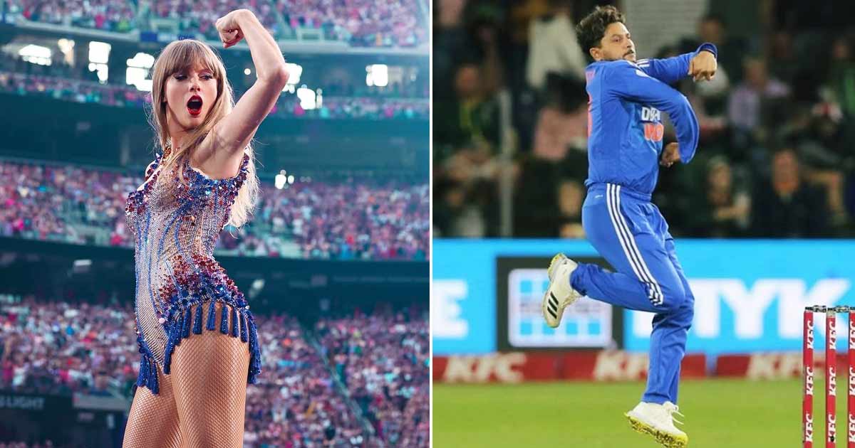 Taylor Swift As Left Arm Spinner Bowls Netizens Out: "She Copied Kuldeep Yadav"