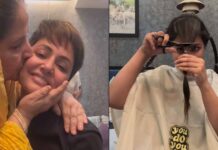 Hina Khan's Mother Breaks Down As She Chops Her Hair Amid Breast Cancer Treatment