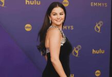 Did Selena Gomez reveal her diamond-studded engagement ring at the Emmy Awards 2024?
