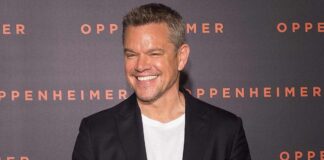 Matt Damon met his wife in a bar
