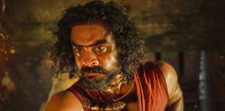 Tovino Thomas in a scene from Ajayante Randam Moshanam, showcasing its action-packed period drama