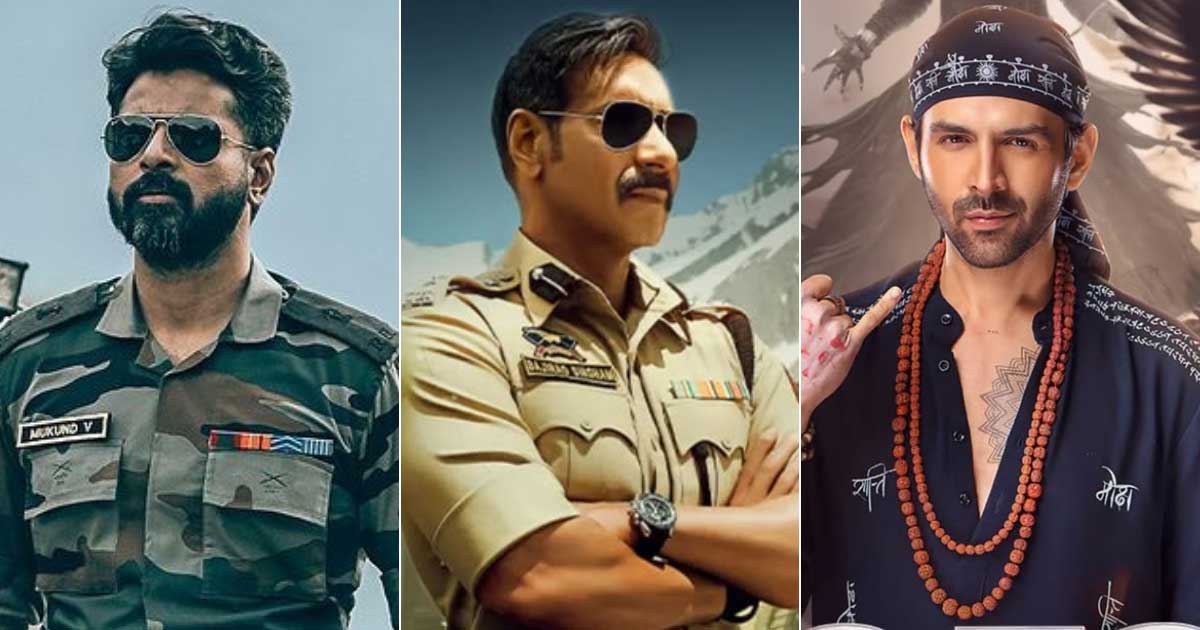 Amaran + Bhool Bhulaiyaa 3 + Singham Again Box Office: Nail 87.3K Ticket Sales Together