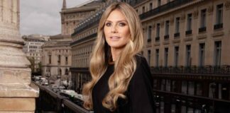 Heidi Klum In Lace Catsuit