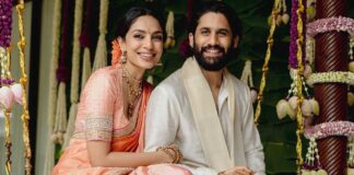 Naga Chaitanya and Sobhita's first appearance post-wedding in Srisailam temple