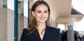 Natalie Portman was discovered while munching on pizza?