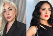 Did Lady Gaga film a bold scene with Salma Hayek?