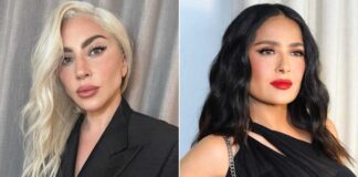 Did Lady Gaga film a bold scene with Salma Hayek?