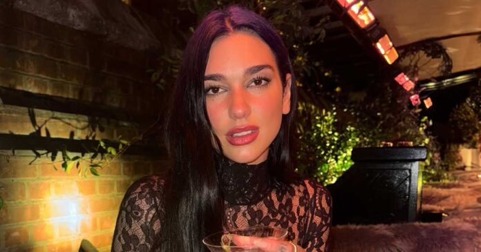 Dua Lipa Stuns In Feathered Bralette At Engagement Party, Shares Kiss