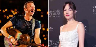Here’s All We Know About Dakota Johnson & Chris Martin’s Temple Visit In Mumbai, India.