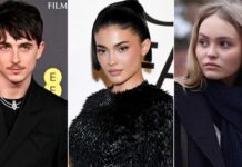 Timothée Chalamet Kylie Jenner Oscars Exit