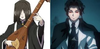 Nakime Playing Biwa Mysteriously