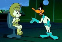 Duck Dodgers Standing Proud In Space Uniform