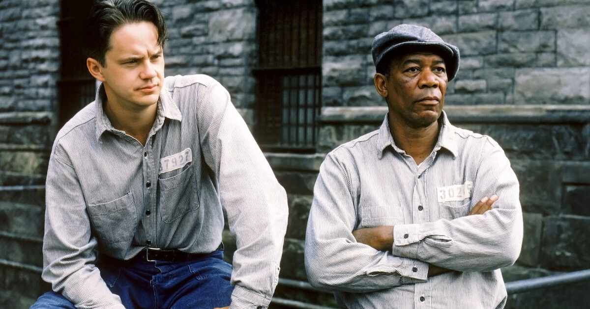 Freeman’s Character Watching Andy In Courtyard